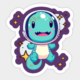 Dino space Sticker